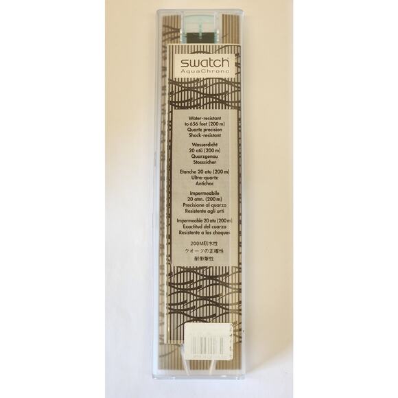 Swatch watch BIG BLUE SBN101 1994 Aquachrono New Old stock - Picture 10 of 10